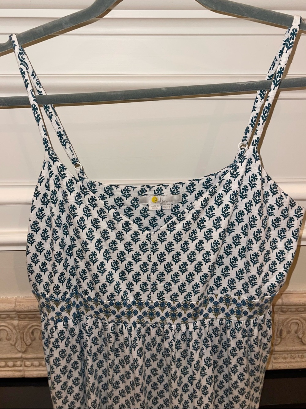 Boden jersey maxi dress in block print - Picture 3 of 8